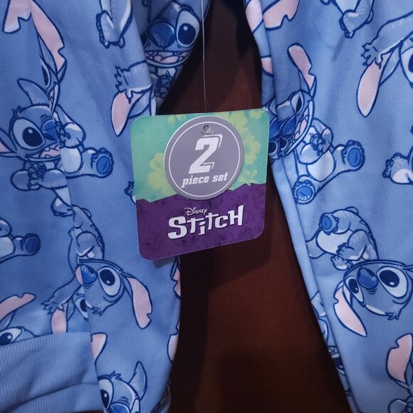 Disney Lilo & Stitch Girls' Set - Stitch Hoodie and Joggers 2 Set Size 14 Large - Picture 4 of 14
